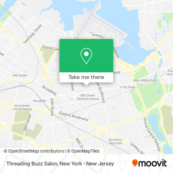 Threading Buzz Salon map