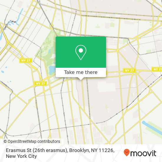 Mapa de Erasmus St (26th erasmus), Brooklyn, NY 11226