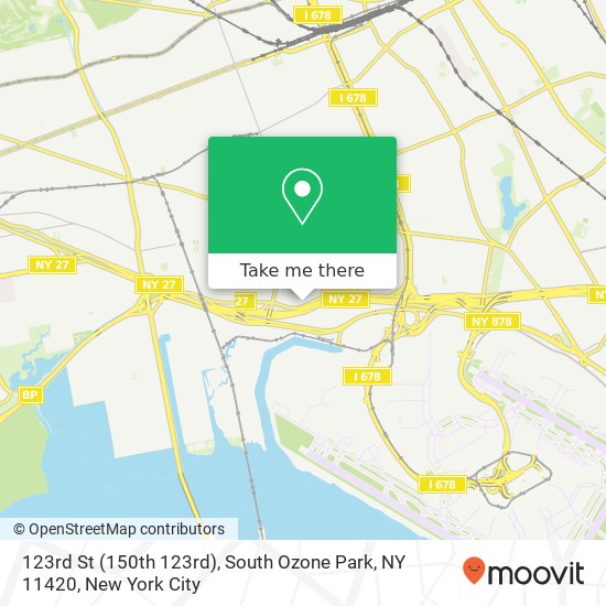 Mapa de 123rd St (150th 123rd), South Ozone Park, NY 11420