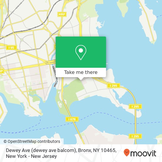 Mapa de Dewey Ave (dewey ave balcom), Bronx, NY 10465