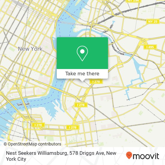 Nest Seekers Williamsburg, 578 Driggs Ave map