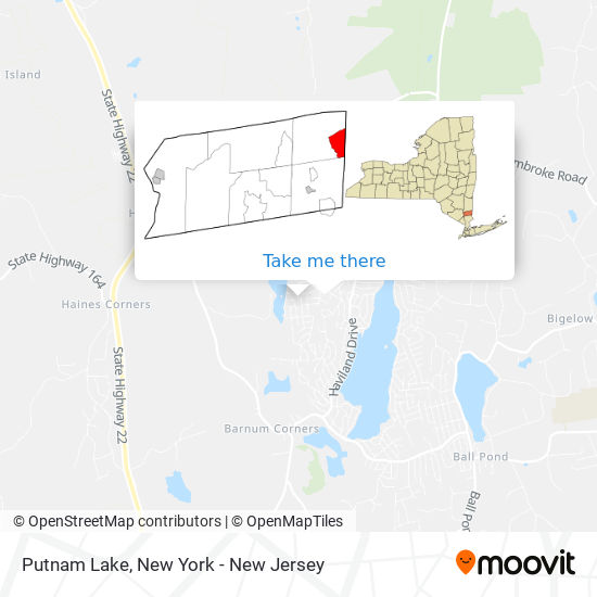 Putnam Lake map