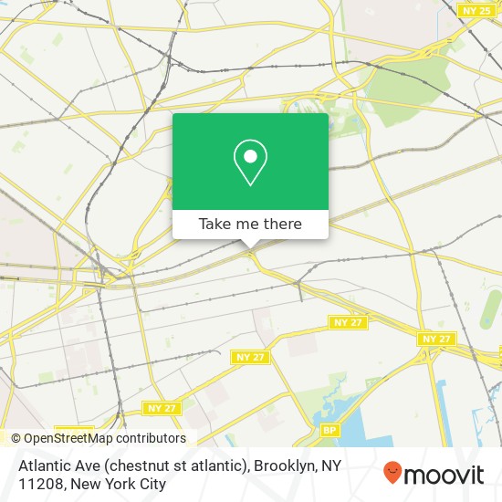 Atlantic Ave (chestnut st atlantic), Brooklyn, NY 11208 map