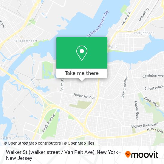 Mapa de Walker St (walker street / Van Pelt Ave)