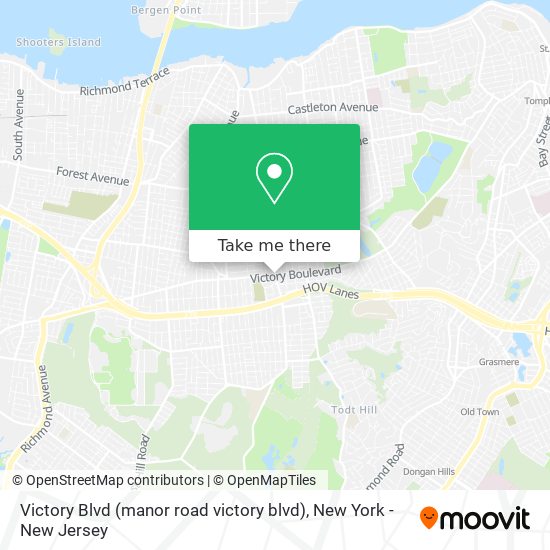 Victory Blvd (manor road victory blvd) map