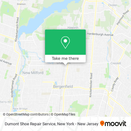 Mapa de Dumont Shoe Repair Service