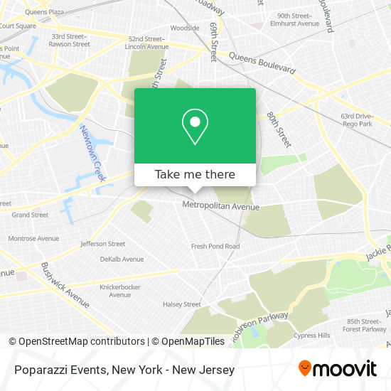 Poparazzi Events map