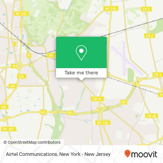 Airtel Communications map