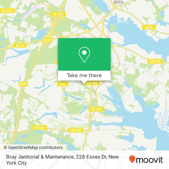 Mapa de Bray Janitorial & Mantenance, 228 Essex Dr