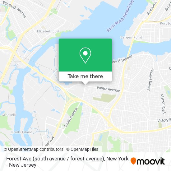Forest Ave (south avenue / forest avenue) map