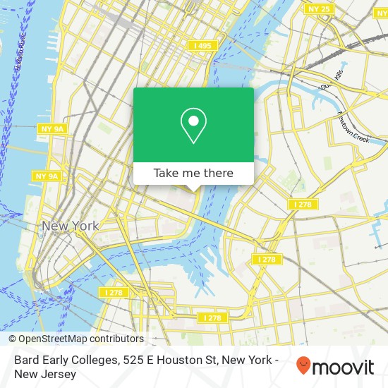 Bard Early Colleges, 525 E Houston St map