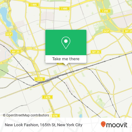 Mapa de New Look Fashion, 165th St