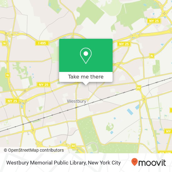 Westbury Memorial Public Library map