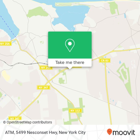 Mapa de ATM, 5499 Nesconset Hwy