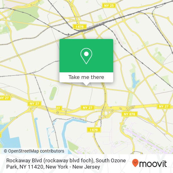 Mapa de Rockaway Blvd (rockaway blvd foch), South Ozone Park, NY 11420