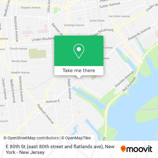 E 80th St (east 80th street and flatlands ave) map