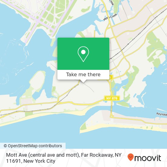 Mott Ave (central ave and mott), Far Rockaway, NY 11691 map