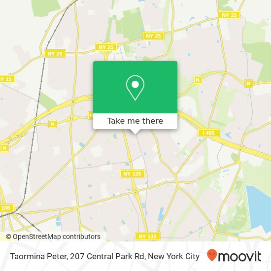 Taormina Peter, 207 Central Park Rd map