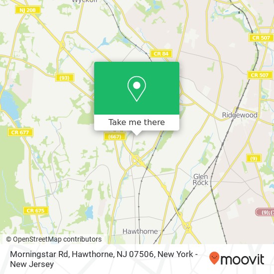 Morningstar Rd, Hawthorne, NJ 07506 map