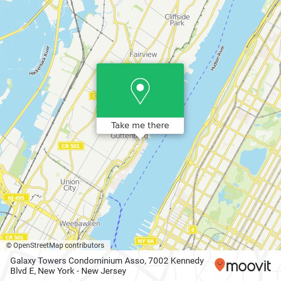 Mapa de Galaxy Towers Condominium Asso, 7002 Kennedy Blvd E