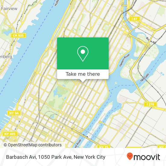 Barbasch Avi, 1050 Park Ave map