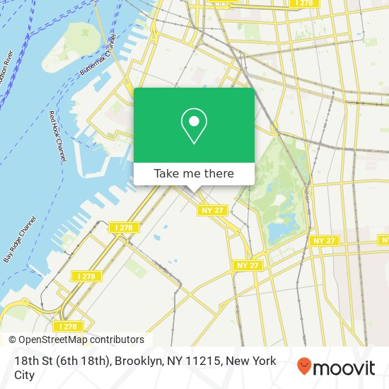 18th St (6th 18th), Brooklyn, NY 11215 map