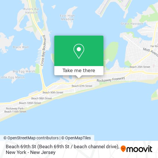 Beach 69th St (Beach 69th St / beach channel drive) map
