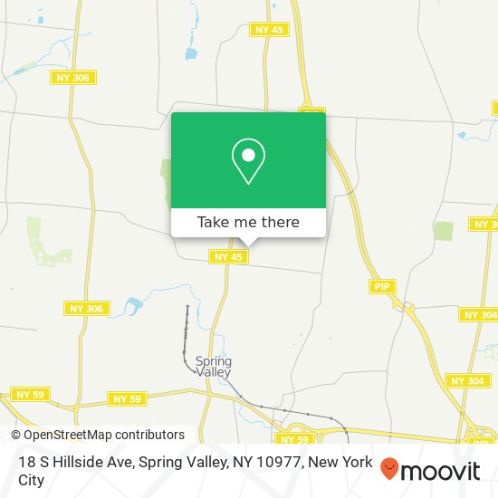 18 S Hillside Ave, Spring Valley, NY 10977 map