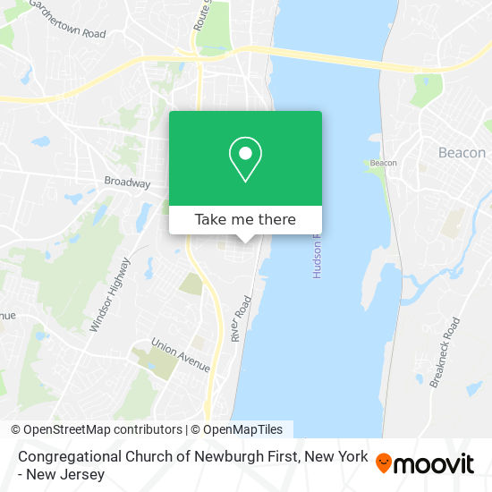 Congregational Church of Newburgh First map