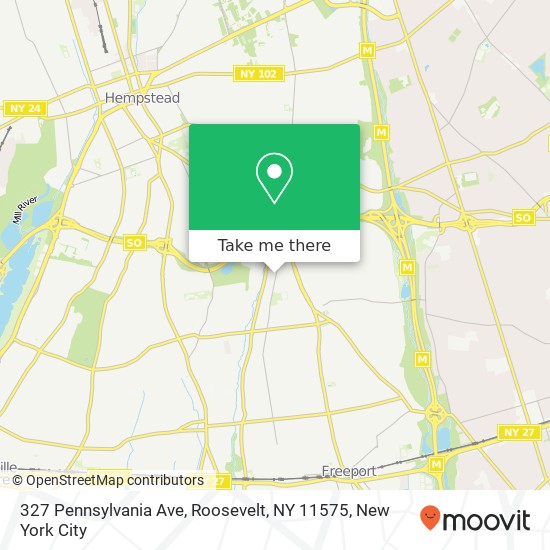 327 Pennsylvania Ave, Roosevelt, NY 11575 map