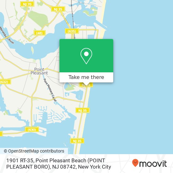 1901 RT-35, Point Pleasant Beach (POINT PLEASANT BORO), NJ 08742 map