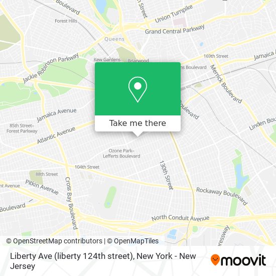 Liberty Ave (liberty 124th street) map