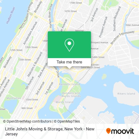 Little John's Moving & Storage map