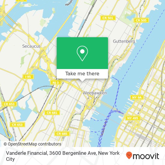 Vanderle Financial, 3600 Bergenline Ave map