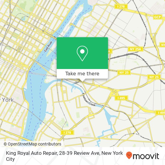 Mapa de King Royal Auto Repair, 28-39 Review Ave