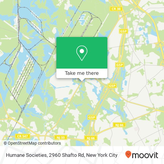 Humane Societies, 2960 Shafto Rd map