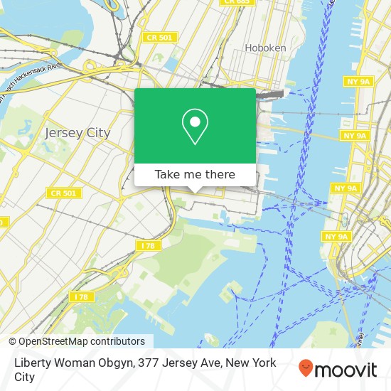 Liberty Woman Obgyn, 377 Jersey Ave map