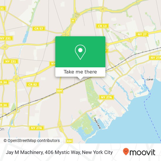 Mapa de Jay M Machinery, 406 Mystic Way