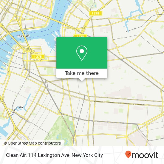 Clean Air, 114 Lexington Ave map