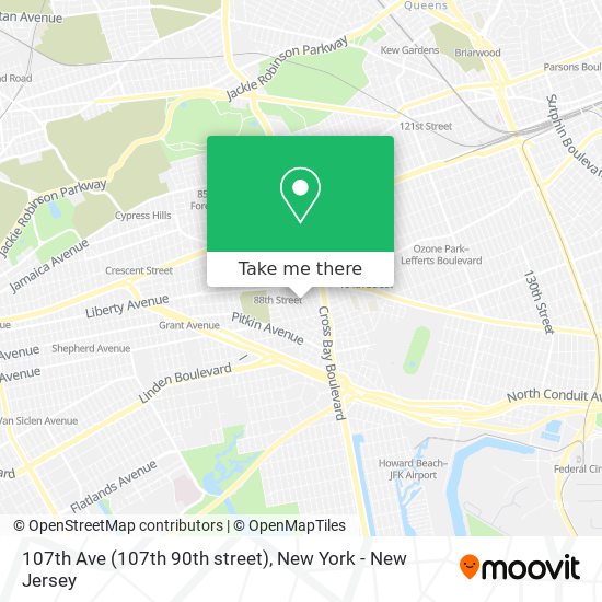 Mapa de 107th Ave (107th 90th street)