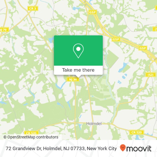 72 Grandview Dr, Holmdel, NJ 07733 map