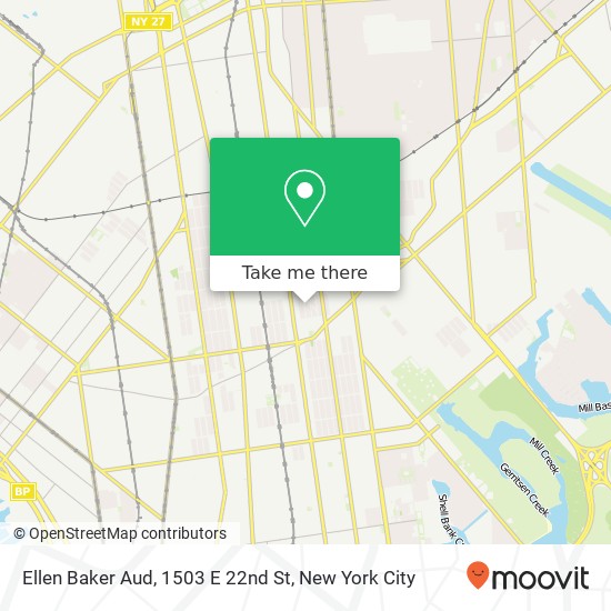 Mapa de Ellen Baker Aud, 1503 E 22nd St