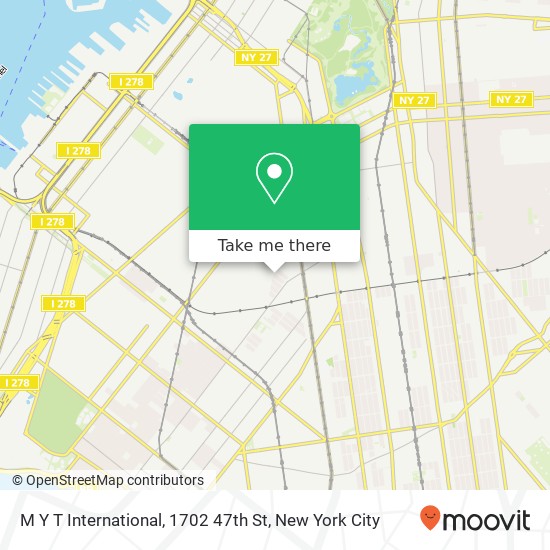 M Y T International, 1702 47th St map