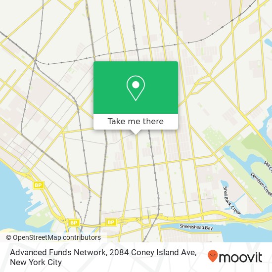 Mapa de Advanced Funds Network, 2084 Coney Island Ave