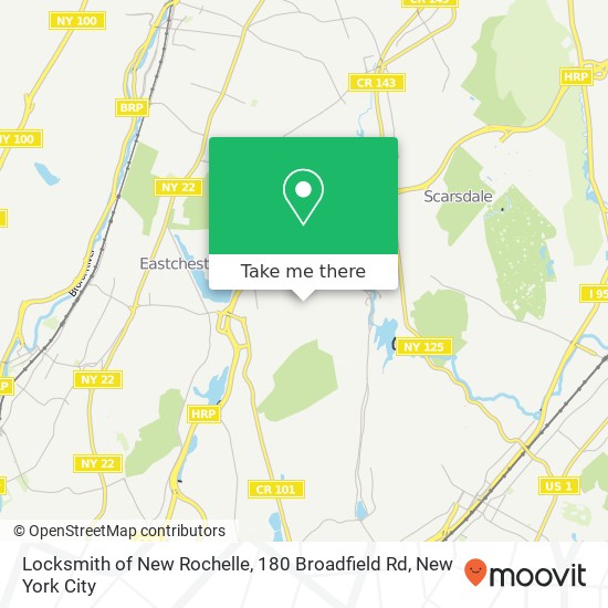 Locksmith of New Rochelle, 180 Broadfield Rd map