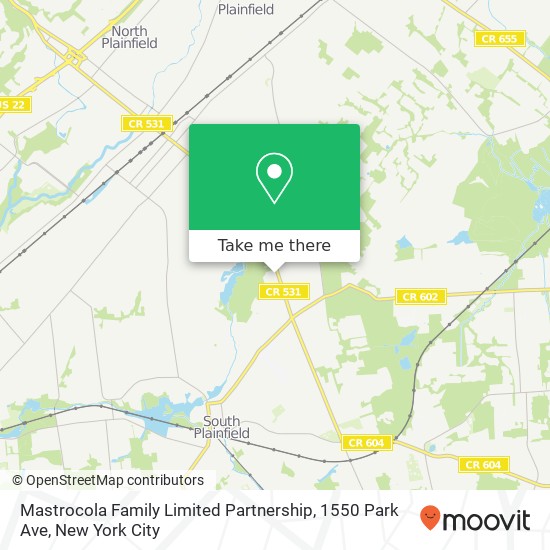 Mastrocola Family Limited Partnership, 1550 Park Ave map