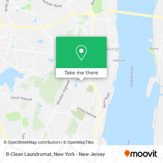 B-Clean Laundromat map