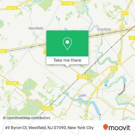 49 Byron Ct, Westfield, NJ 07090 map