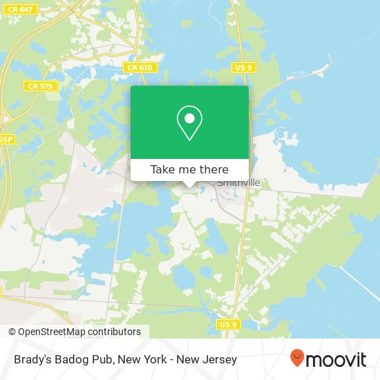 Mapa de Brady's Badog Pub