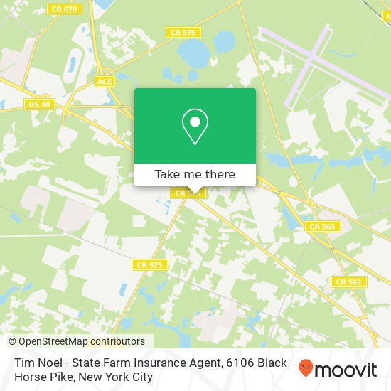 Tim Noel - State Farm Insurance Agent, 6106 Black Horse Pike map